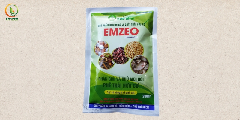Chế phẩm sinh học Emzeo chứa nhiều vi sinh vật có lợi