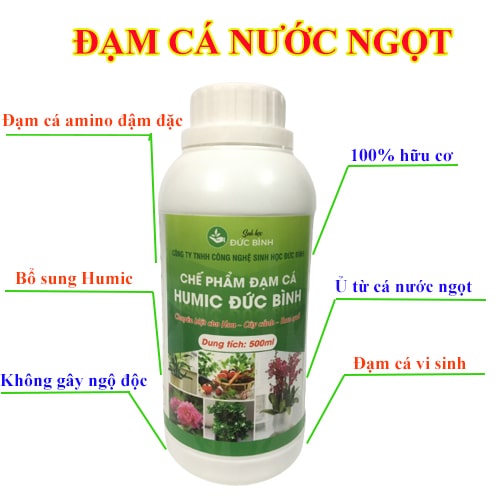 Đạm cá Humic nước ngọt - Trợ thủ đắc lực cho nhà nông 