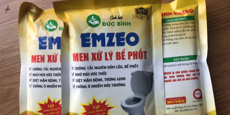 Sản phẩm men xử lý của Đức Bình chứa nhiều vi sinh vật