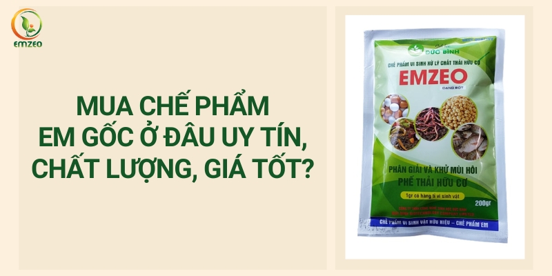 Mua Chế Phẩm EM Gốc Ở Đâu Uy Tín, Chất Lượng, Giá Tốt?